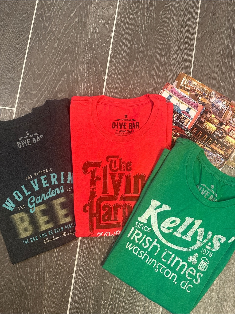 Bundle of 3 Dive Bar Shirt Club Graphic Tees sz S